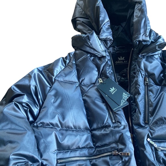 Orolay Thickened Metallic Silver Puffer Jacket - Picture 8 of 11